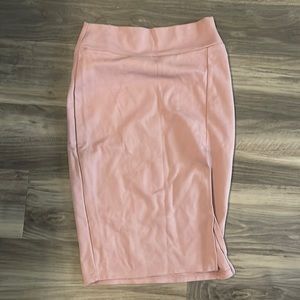 Charlotte Russe small pink pencil skirt